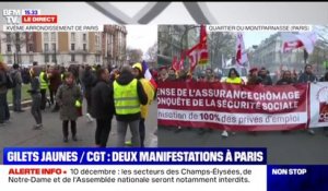 Gilets jaunes/CGT: deux manifestations en cours à Paris