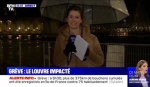 Le Louvre est aussi impacté par les grèves à Paris ce lundi