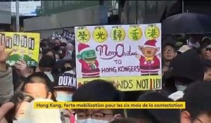 Hong Kong : six mois de contestation contre la Chine célébrés dans le calme