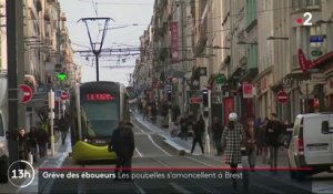 Finistère : Brest subit de plein fouet la grève des éboueurs
