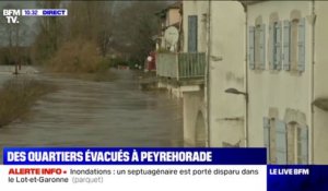 Inondations: une soixantaine de foyers ont été évacués à Peyrehorade dans les Landes