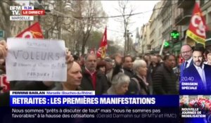 Manifestation contre la réforme des retraites: un cortège très dense s'élance à Marseille
