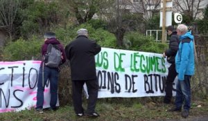 Reportage - Saint-Martin-le-Vinoux : Des manifestants veulent préserver les jardins de la Buisseratte