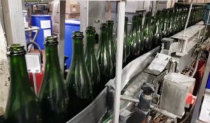 DNA - Préparation et stockage des bouteilles de crémant  pour maturation chez Arthur Metz (Marlenheim)
