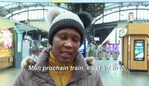 Grèves: dans une gare de l'Est presque vide, les voyageurs s'adaptent