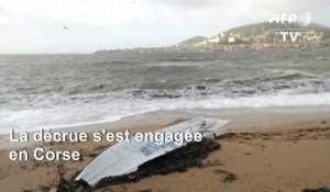 Tempête: la Corse reste en vigilance aux vents violents, crues et déferlements