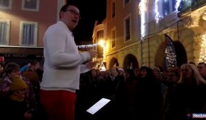 Orange : 170 choristes au Village de Noël… avant leur prestation avec Calogero