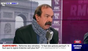 "Il y a un niveau de tensions": Philippe Martinez réagit à la prise à partie d'une conductrice RATP par des grévistes