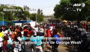 Des milliers de Libériens manifestent contre la gouvernance de Weah