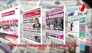 REVUE DE PRESSE CAMEROUNAISE DU 08 JANVIER 2020