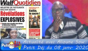 Revue de l'actualité avec Alioune Sow - Petit Déj du 08 janv. 2020