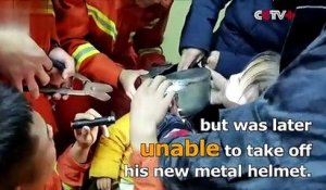 Chine : des pompiers ont sauvé un enfant dont la tête était coincée dans une théière