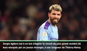 22e j. - Guardiola sur Agüero : "Egaler ou dépasser Thierry Henry est un exploit incroyable"
