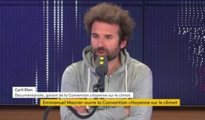 Convention citoyenne pour le climat : le président "a laissé entendre qu'il choisirait" parmi les mesures proposées. Ce n'est pas exactement le contrat de départ. On est vigilant", affirme Cyril Dion, le garant de la convention.