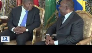 RTG/Audience du Président de la république, Ali Bongo Ondimba avec son homologue angolais, João Lourenço