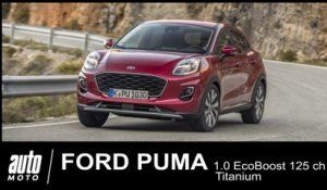 Ford Puma 1.0 EcoBoost 125 ch Titanium ESSAI Auto-Moto.com