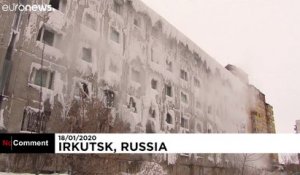 No Comment : ce bâtiment est gelé à l'intérieur et à l'extérieur en Russie