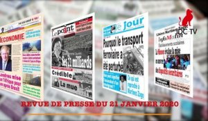 REVUE DE PRESSE CAMEROUNAISE DU 21 JANVIER 2020