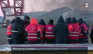 Réforme des retraites : reprise de l'opération "port mort" à Saint-Nazaire