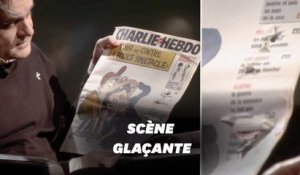 Riss de Charlie Hebdo dévoile le journal criblé par les balles de l'attentat