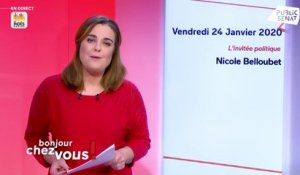 Invitée : Nicole Belloubet - Bonjour chez vous ! (24/01/2020)
