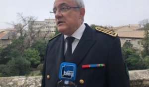 Le Préfet du Gard, Didier Lauga, réagit après des tirs de kalachnikov  à Nîmes quartier Pissevin