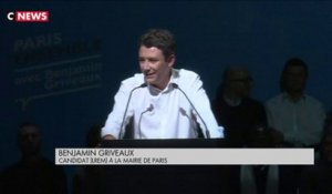 Municipales à Paris : Benjamin Griveaux et Cédric Villani en meeting