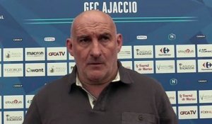 Le point presse du coach F. Ciccolini avant le déplacement face à Bastia-Borgo