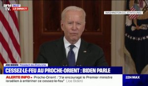 Proche-Orient: Joe Biden juge que le cessez-le-feu est "une réelle occasion d'avancer"