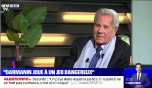 "C'est une opération de récupération politique": Jean-Louis Debré réagit à la présence de Gérald Darmanin à la manifestation des policiers