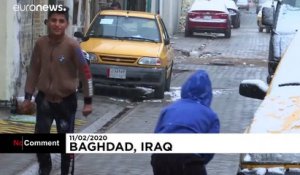 Irak : batailles de boules de neige dans les rues de Bagdad