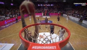 Superbe dunk français contre l'Allemagne - EuroBasket Qualifiers