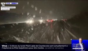 Les images des premiers flocons de neige de la saison en région parisienne