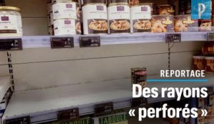 Coronavirus à Paris : des rayons vides dans les supermarchés