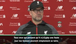 29e j. - Klopp revient sur la VAR : "Il y avait faute sur Joe Gomez"