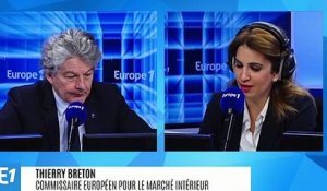 "Les frontières de l’Union européenne ne sont pas ouvertes", rappelle Thierry Breton à Erdogan