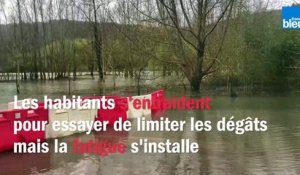 Inondations dans les boucles de la Seine.