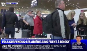 Des touristes américains se ruent à l'aéroport de Roissy par crainte de rester bloqués en France
