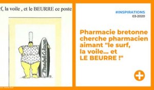 Pharmacie bretonne cherche pharmacien aimant "le surf, la voile… et LE BEURRE !"