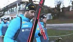 Biathlon : "Je lui dois beaucoup", Fillon-Maillet très ému après la dernière course de Fourcade