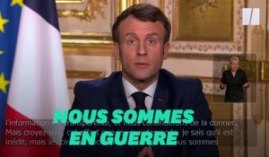 "Nous sommes en guerre": Macron contre le coronavirus