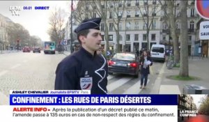 Confinement: les policiers contrôlent et distribuent les premières amendes à Paris