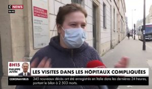 VIRUS - En période de confinement, les entrées dans les hôpitaux pour voir ses proches sont encadrées - VIDEO