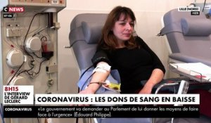 VIRUS - Depuis l'épidémie de coronavirus, l'établissement français du sang constate une diminution des dons du sang - VIDEO