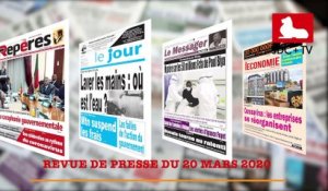 REVUE DE PRESSE CAMEROUNAISE DU 20 MARS 2020