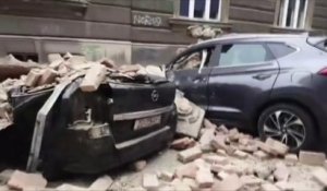 Croatie: un tremblement de terre provoque d'importants dégâts dans les rues de Zagreb