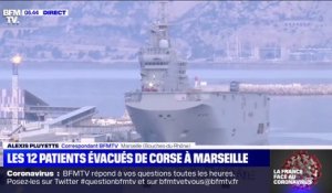 Les 12 patients atteints du coronavirus évacués de Corse sont arrivés à Marseille