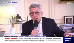 Le président de la Fédération hospitalière de France estime que l'Île-de-France "sera ce soir ou demain aux limites extrêmes de capacité des hôpitaux"