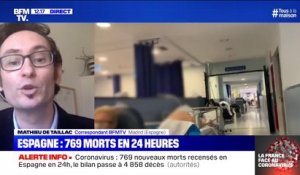 Coronavirus: 769 nouveaux morts recensés en Espagne en 24h, le bilan passe à 4858 décès