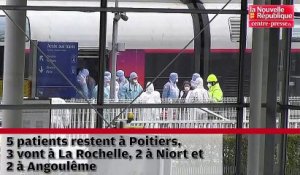 VIDEO. Poitiers : Coronavirus, 12 patients du Grand-Est arrivés en gare du Futuroscope